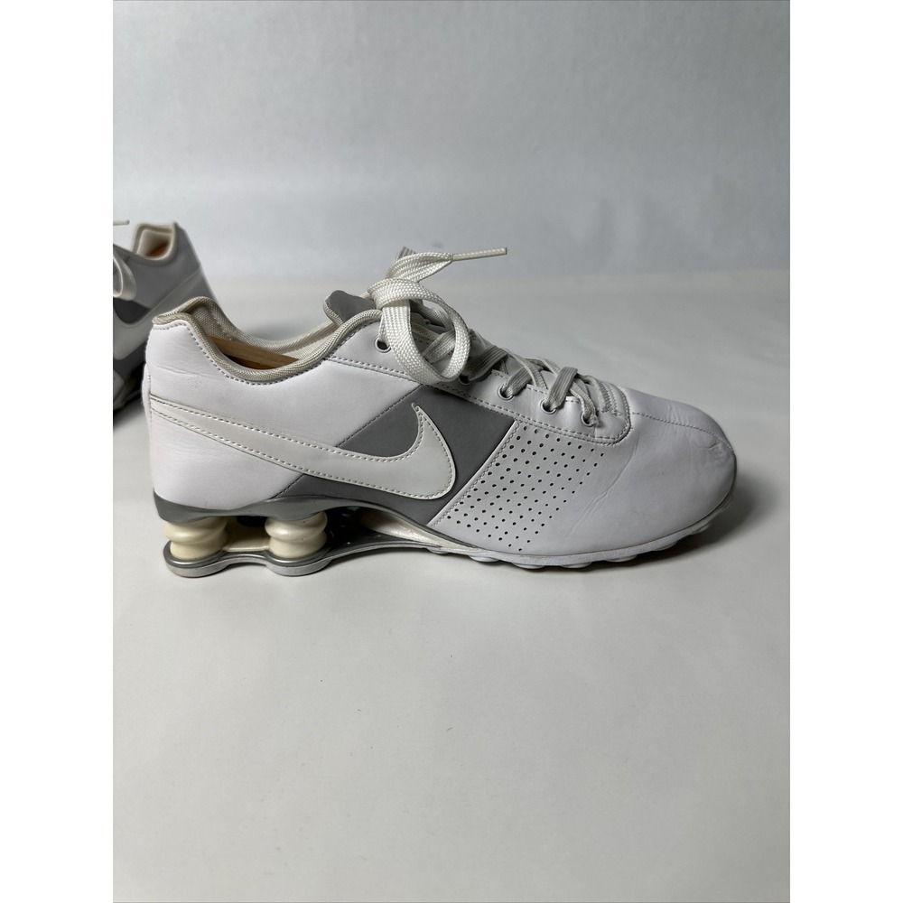 Nike Shox Deliver 317549-112 Women's White/Grey Leather Sneakers Shoes Size 8.5 - Picture 9 of 11